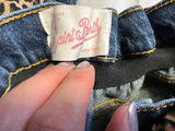 MC2 Saint Barth Leopard-Print Denim Shorts size W34 ladies