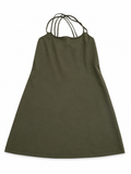 Eres Inga Khaki Strappy Mini Dress – F 40 UK 12 ladies