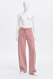 Rag & Bone Phoebe Drawstring Wide-Leg Jeans – Raspberry Stone – Size M ladies