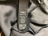 M&S Black Cut-Out Detail One-Piece Swimsuit – Size UK 10 ladies
