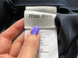 Miu Miu Navy Embellished Tailored Shorts Size I 38 ladies