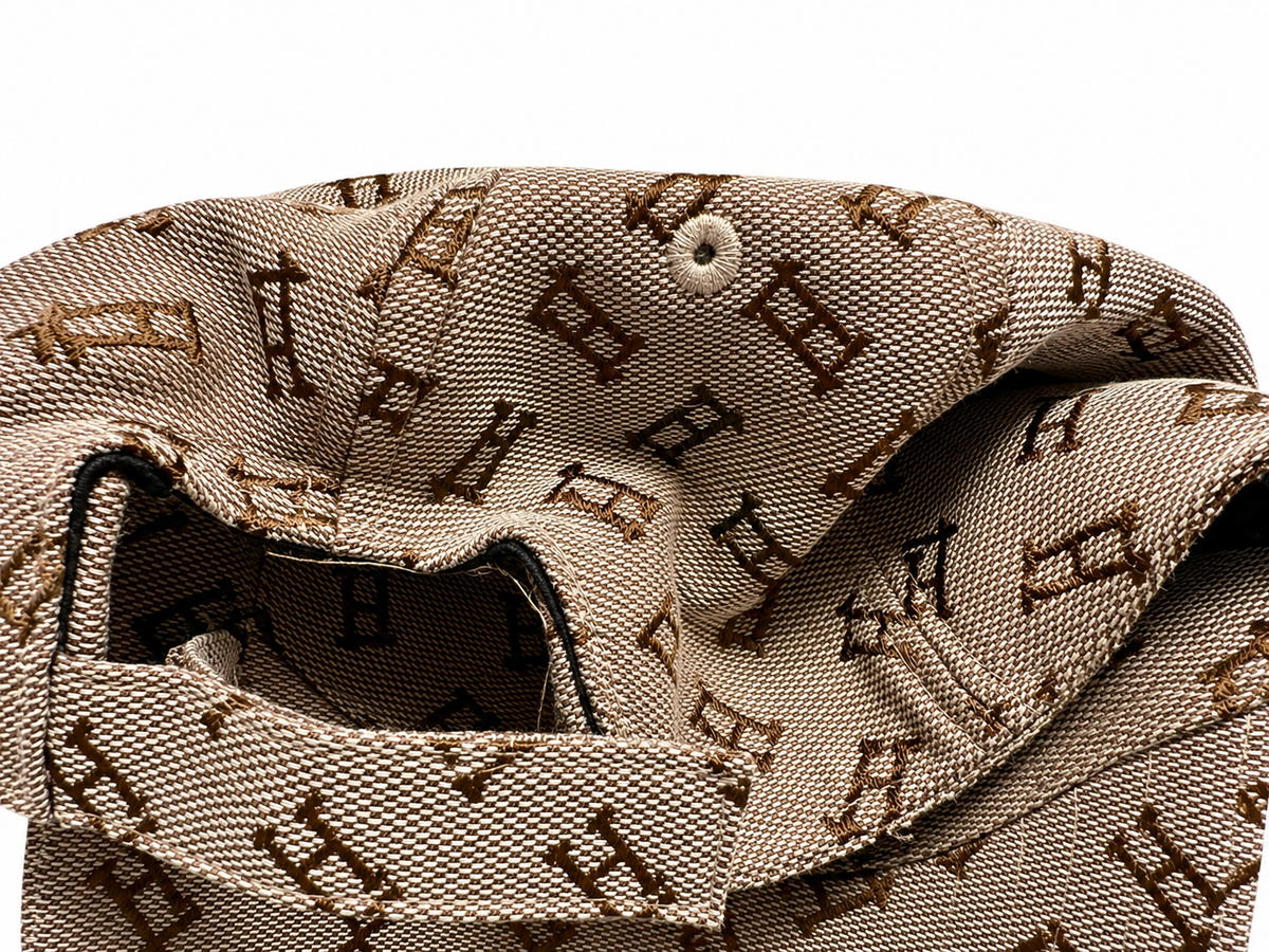 Herno Brown Monogram Jacquard Baseball Cap – Size M men