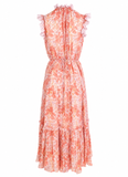 Zimmermann Kaleidoscope Picnic Midi Dress – Geranium Blush ladies