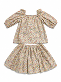 Bonpoint Liberty print skirt and blouse set Size 14 years children