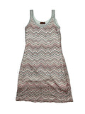 Missoni Zig Zag White Sequin-embellished Metallic Crochet-knit Mini Dress Size I 44 UK 12 US 8 ladies
