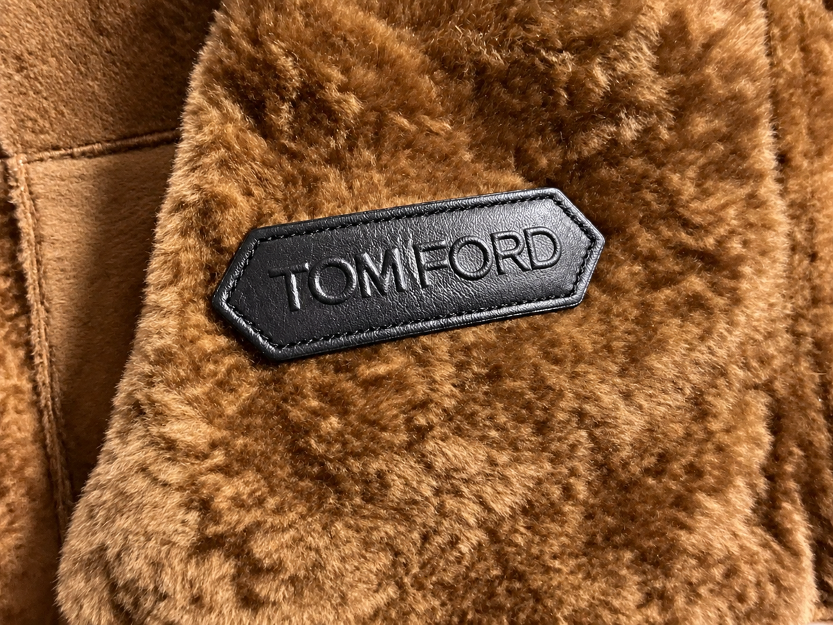 Tom Ford Men’s Shearling Suede Jacket – Size 50 men