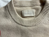 Zadig & Voltaire Markus Heart 100% Cashmere Jumper ladies
