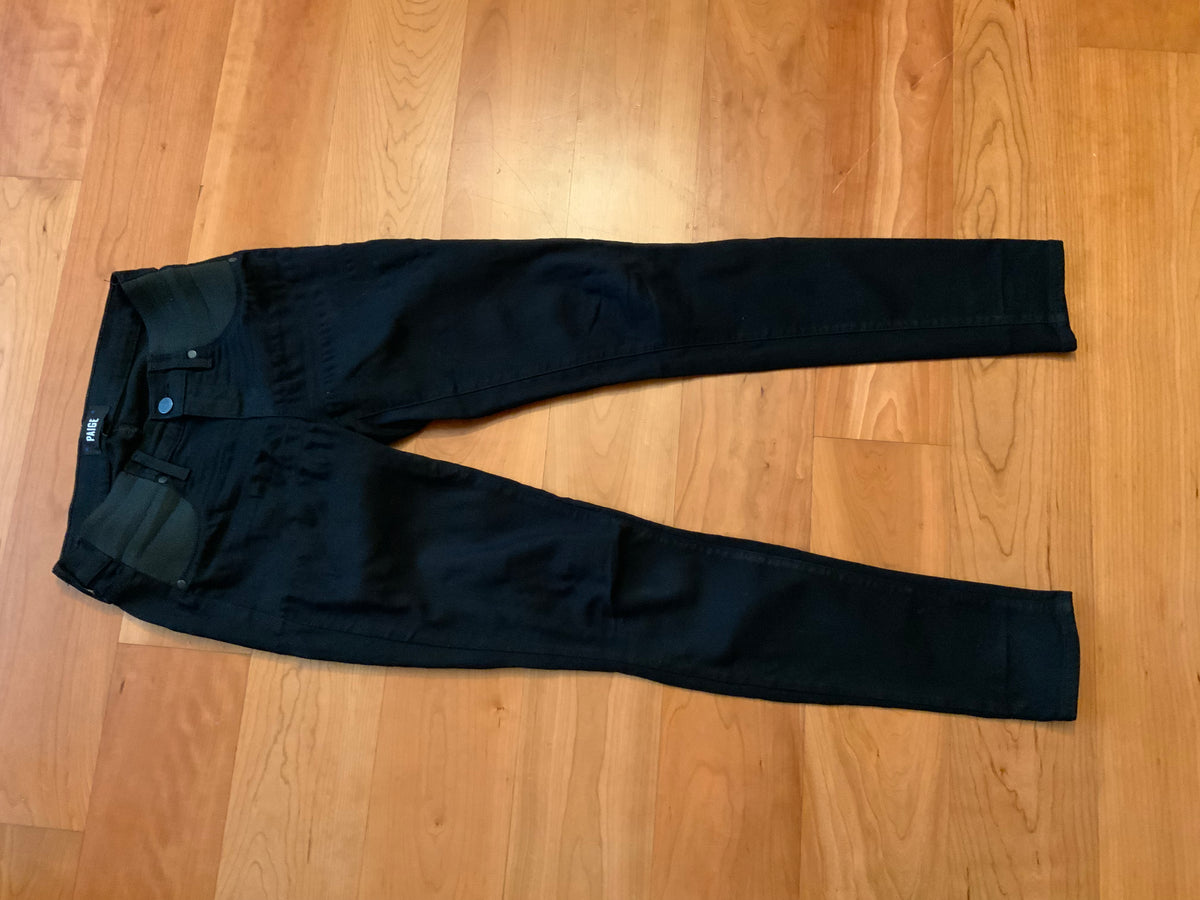 Paige Verdugo Ultra Skinny Maternity Jeans in Black Size 25 ladies