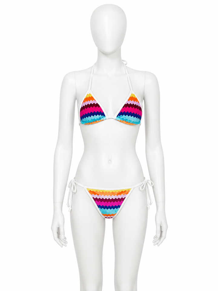 Missoni Zigzag Velvet String Bikini Swimsuit ladies