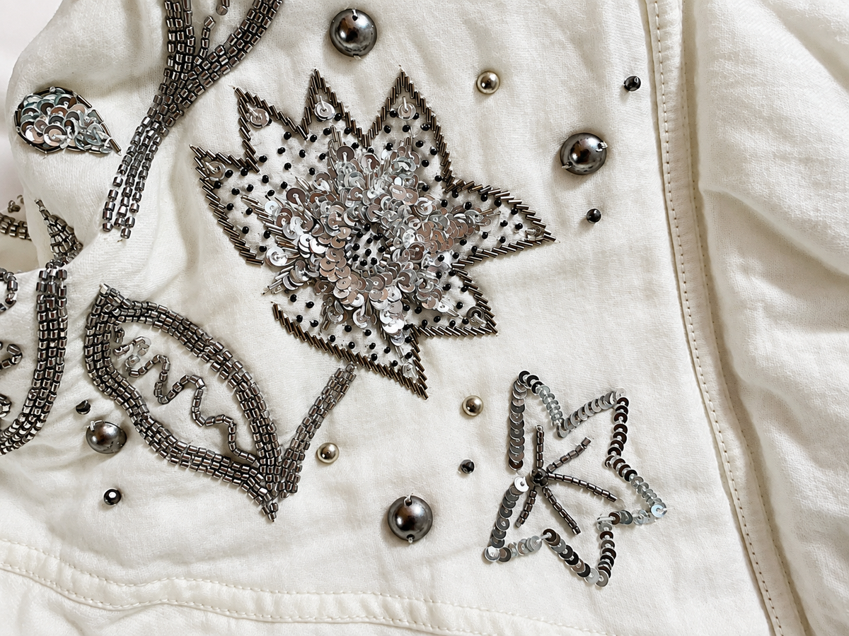 Isabel Marant Kalassiae Embellished Cotton & Linen Jacket – Size 36 ladies