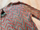 Missoni Mare Pink Turquoise Zig Zag crochet knit tunic Size I 40 UK 8 US 4 ladies
