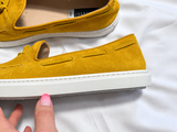 Fratelli Rossetti ONE Yellow Suede Tassel Loafers – Size 39 ladies