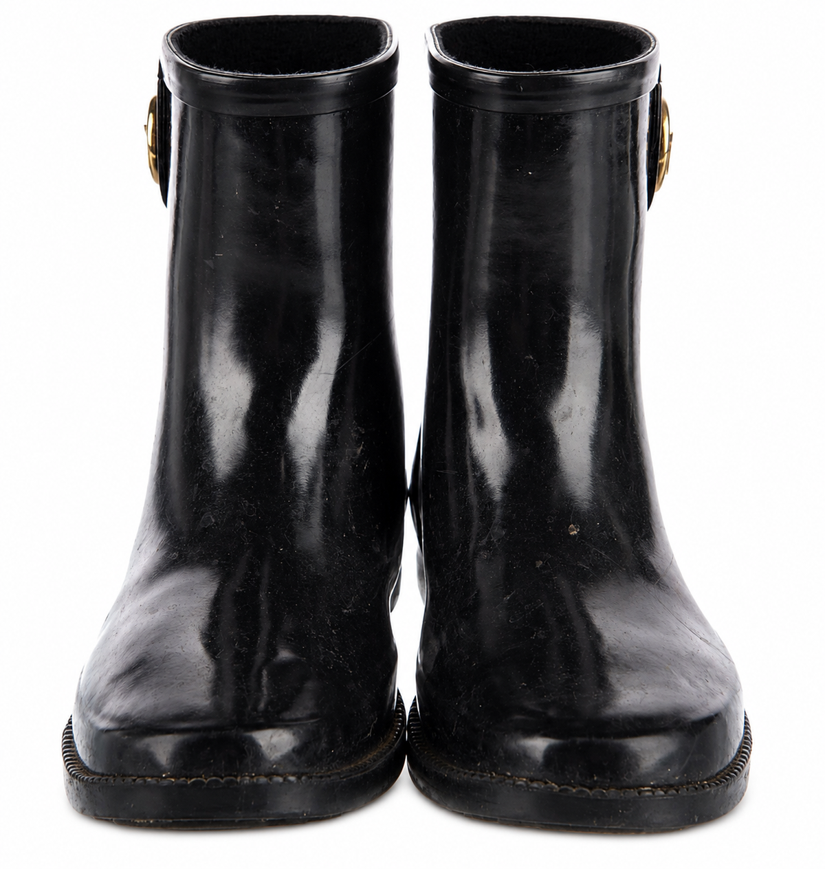 Michael Kors Black Rubber Ankle Rain Boots – Size EU 37 / UK 4 / US 7 ladies