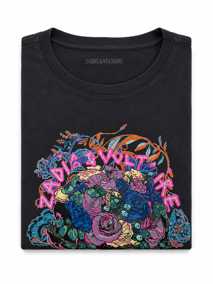 Zadig & Voltaire Graphic Cotton T-Shirt ladies