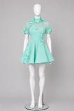 Zimmermann High Tide Lift Off Flower Linen-Silk Mini Dress Size 0 XS ladies