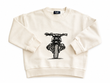 Il Gufo Motorcycle Graphic Sweatshirt Cream 3 Years children