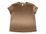Brunello Cucinelli Silk Monili Trim Top – Size S ladies