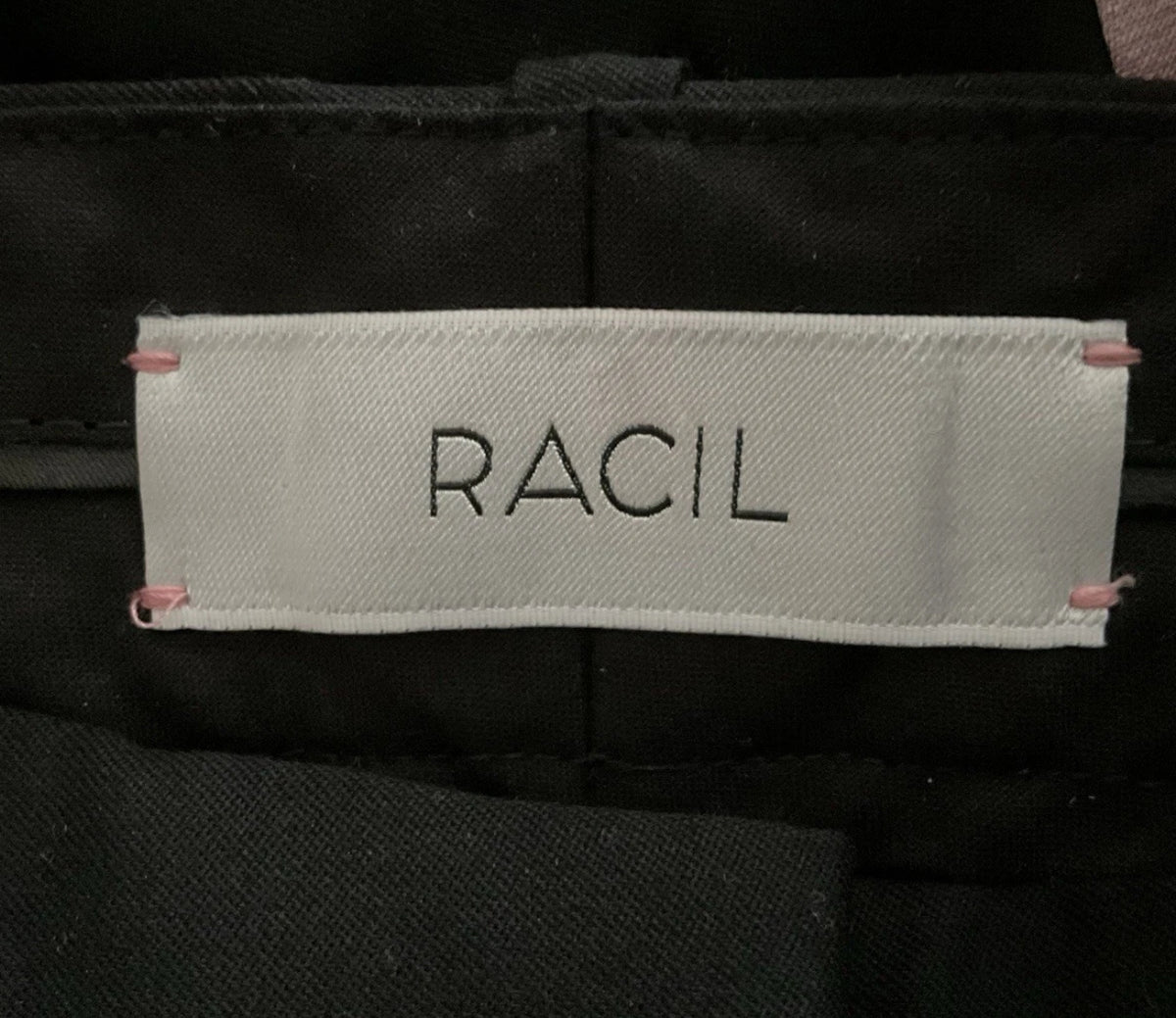 Amazing Rare Racil tuxedo wool high waisted wide leg pants trousers Size 38 ladies
