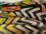 Missoni Multicolour Zigzag Metallic Knit Short Kaftan – Size M ladies
