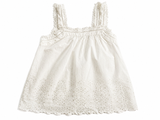The White Company Woman Broderie Anglaise White Blouse ~Top size UK 8 S small ladies