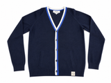 Bonpoint Navy Blue V-Neck Knit Cardigan – 8 Years children
