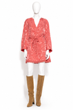 Zadig & Voltaire Ramasco 100% Silk Jacquard Dress size M medium ladies