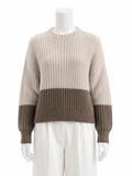 Peserico Sparkle Colour-Block Alpaca Blend Pullover I 44 ladies