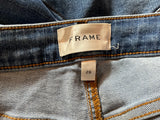 FRAME The Reboot Cropped Jeans in blue denim size 29 ladies