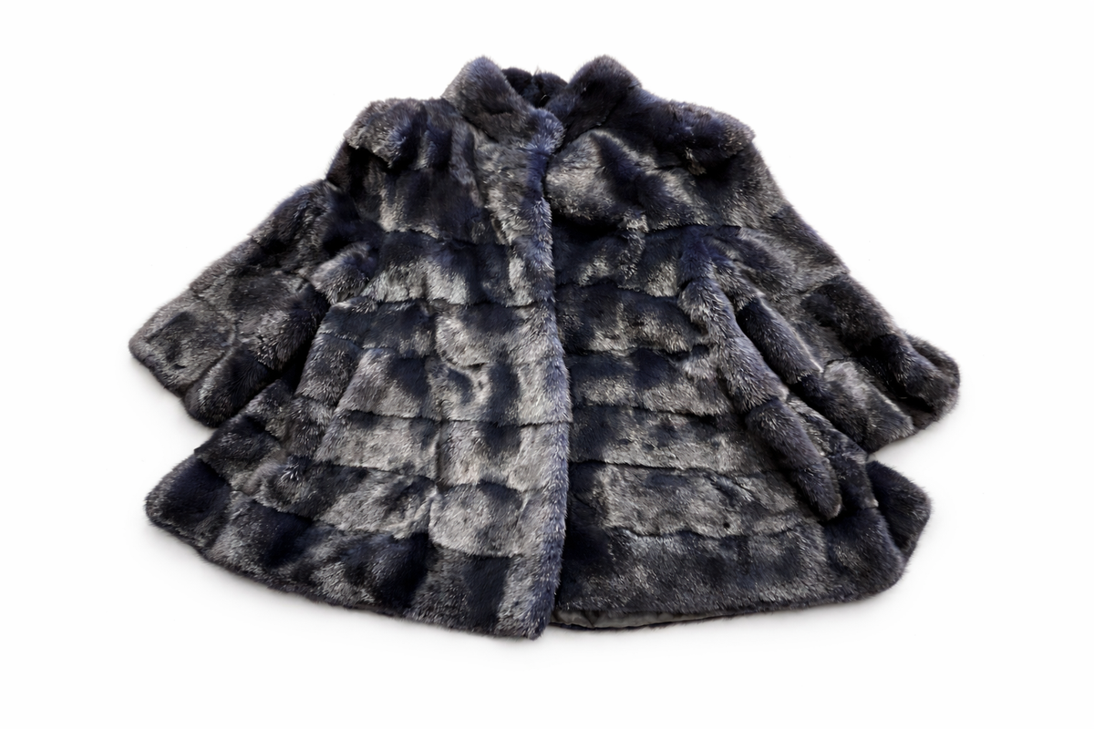 Dario Modena Roma Real Mink Fur Coat Jacket Size I 44 UK 12 US 8 ladies