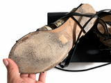 Chrissie Morris $1275 Lulu Cut-out Sandals Flats Lace Up Sandals 36 UK 3 US 6 LADIES