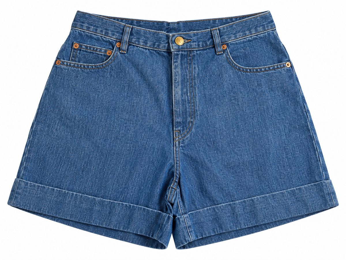 Valentino Denim High-Waisted Shorts size 31 ladies