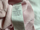Max Mara Pink Cable Knit V neck Sweater Jumper Size M medium ladies