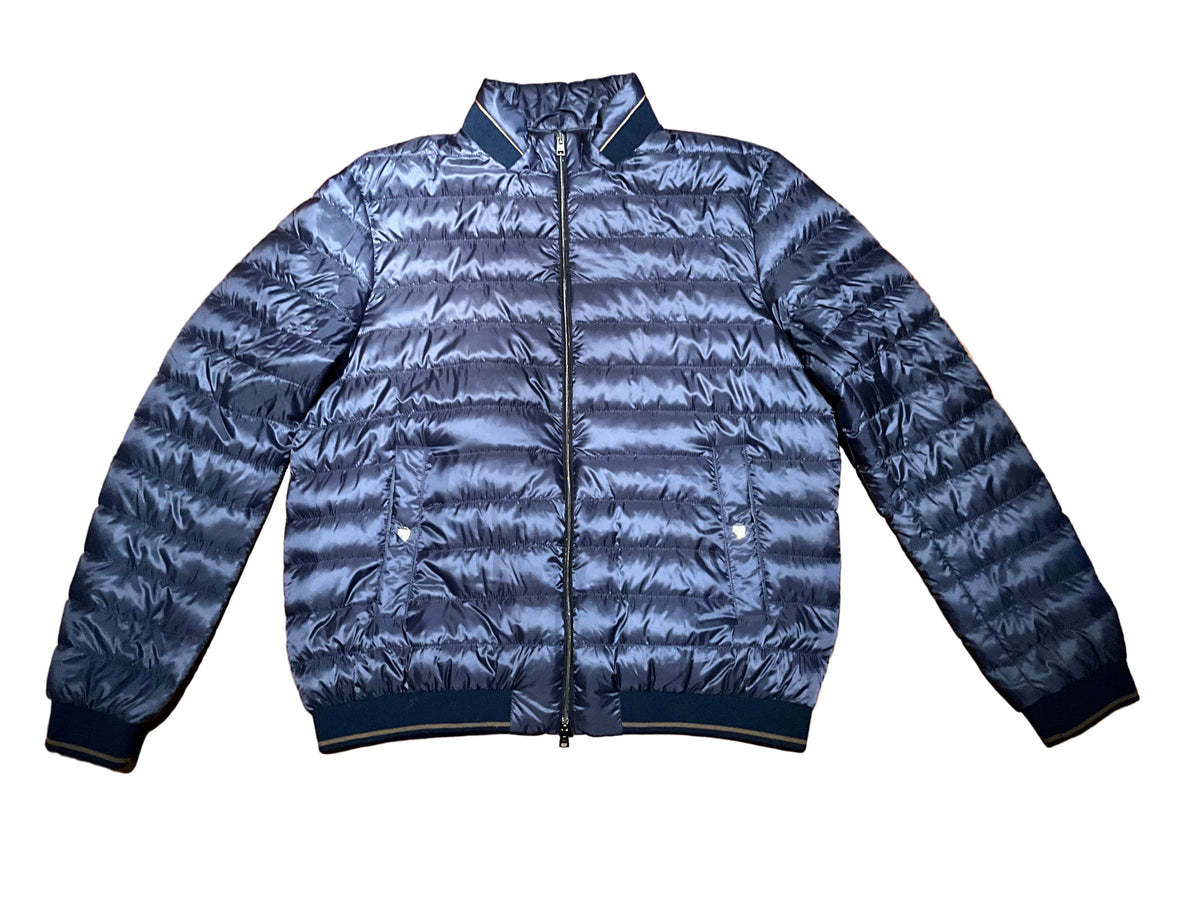 Herno Lightweight dawn feathers blue down bomber jacket Size 52 men