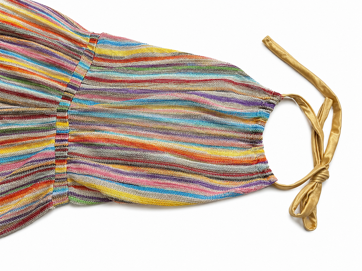 Missoni Mare Striped Metallic Knit Jumpsuit – Size IT 42 ladies