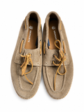 Brimarts Men’s Taupe Suede Leather Boat Shoes – Size EU 43 men