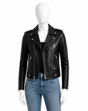 Saint Laurent Motorcycle Leather Jacket size F 40 ladies
