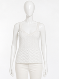 Missoni Chevron Knit Tank Top – White I 42 Ladies