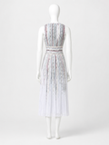 Missoni 2026 Striped Metallic Pleated Midi Dress – IT 44 ladies