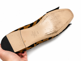 Valentino Garavani Bowow Ballerina Flats – Pony-Effect Calfskin Animal Print size 38.5 ladies