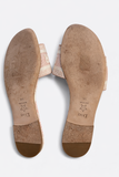 CHRISTIAN DIOR Dior Pink/Cream Fabric Dway Flat Slides Slippers Size 38 1/2 ladies