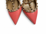 Valentino Garavani Rockstud T-Strap Patent Leather Pumps size 39  ladies