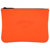 Hermes Bain Neobain Case / Flat Pouch Orange Small Clutch ladies