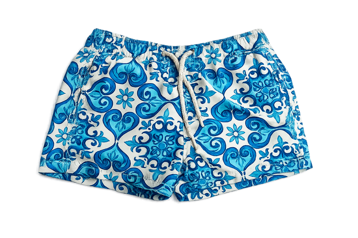 MC2 Saint Barth Blue Print Swim Shorts 6 years old children