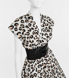 Alaïa Leopard Print Mini Dress with Signature Belt – FR 38