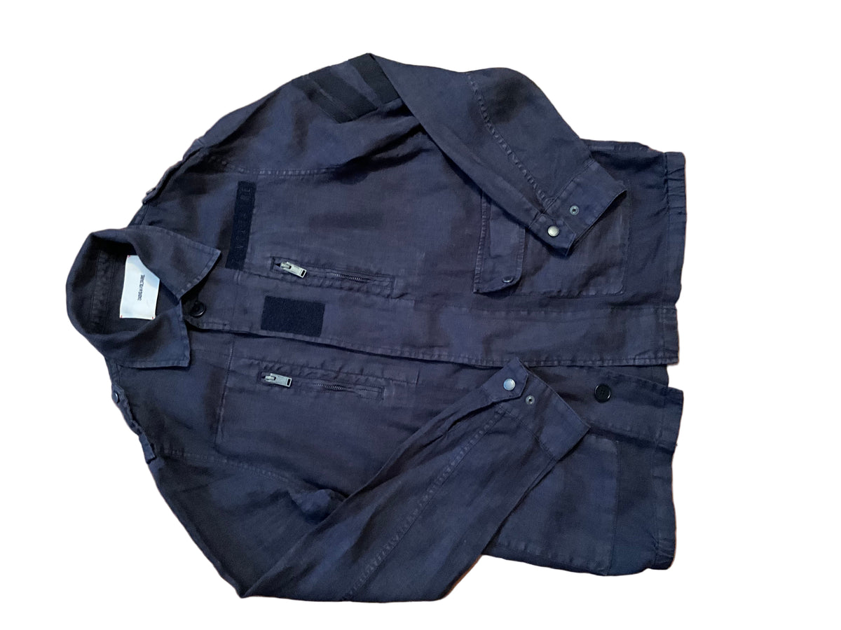 Zadig and Voltaire KIDO LIN LAVE Navy blue line shirt jacket size S small men