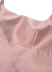Prada Pink Silk A-line Gown with Crystal & Feather Embellished Cape Overlay Size I 44 L large ladies
