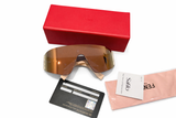 Fendi Pink Acetate FF 0382/S Mirror Shield Sunglasses ladies