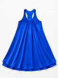 Tara Matthews Silk Electric Blue Dress size S small ladies