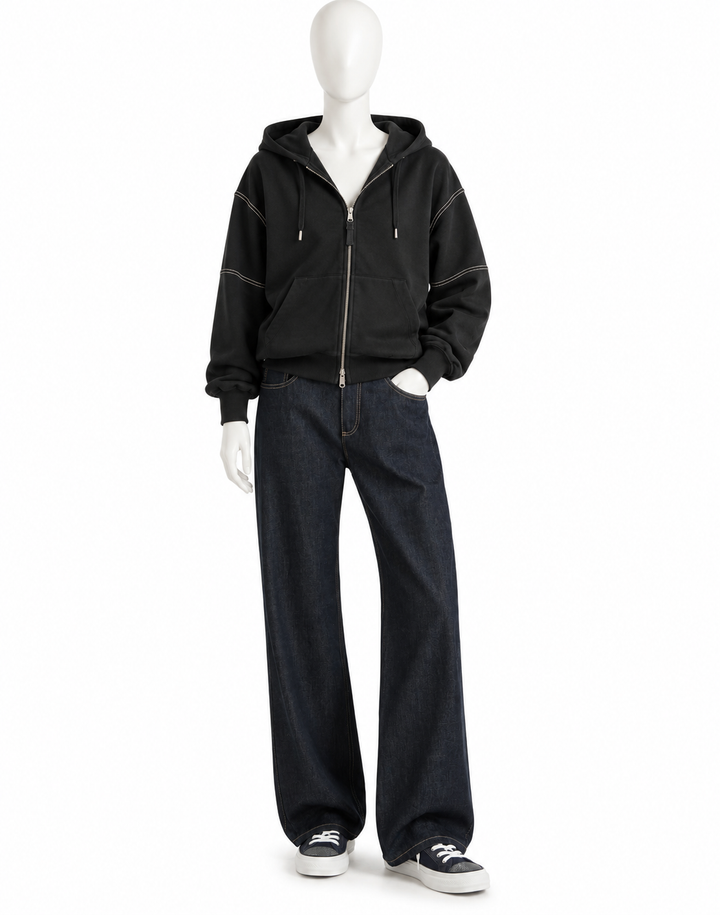Brunello Cucinelli Monili Embellished Zip-Up Hoodie – Size XS ladies