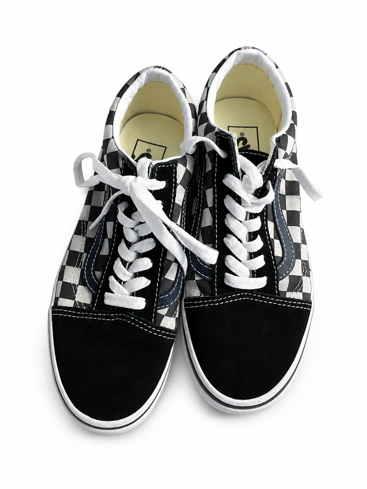 Vans Old Skool Black & White Checkerboard Trainers EU 37 ladies